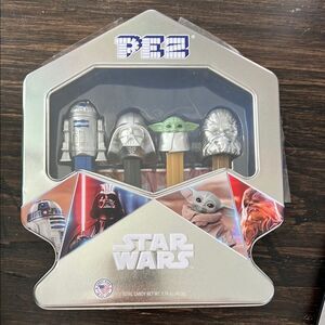 Disney 100 Platinum Star Wars PEZ Set of 4 NIB Limited Edition R2-D2 Grogu